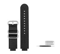 NBCNZCTSAS 16mm Adatto for casio ga900 ga700 GA-110 GA-100 GA-120 Cinturino for orologio traspirante Adatto for cinturino in nylon Fit For G-SHOCK Bracciale for fibbia in acciaio inossidabile(Black Si
