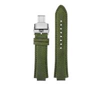 NBCNZCTSAS 1853 Adatto for orologio da uomo Tissot Super Player Serie PRX T137.410 cinturino in nylon modificato 26-12mm Cinturino for orologio for bocca convessa(Army Green Folding)