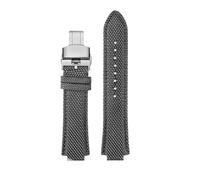 NBCNZCTSAS 1853 Adatto for orologio da uomo Tissot Super Player Serie PRX T137.410 cinturino in nylon modificato 26-12mm Cinturino for orologio for bocca convessa(Gray silver Folding)