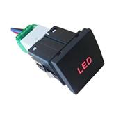 NBCNZCTSAS 1PC Auto HA Condotto LA Luce di Nebbia Radar Power On off Registratore della Macchina Fotografica Monitor Pulsante di Interruttore Misura for VW Golf 6 Jetta 5 MK5 Caddy EOS Scirocco(LED)