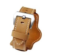 NBCNZCTSAS 20 22MM 24MM 26MM cinturino in pelle braccialetto adatto for Casio adatto for Fossil adatto for Panerai adatto for Bernie Base Vassoio cinturino impermeabile vintage(Brown-silver,20mm)