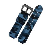 NBCNZCTSAS 20 22MM 24mm cinturino in silicone impermeabile for bocca rialzata adatto for Timex Tide Series T2N739 T2N720 T2N721 adatto for cinturino Panerai PAM111(Camoblue-black)