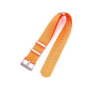 NBCNZCTSAS 20 mm 22 mm 24 mm Cintura di sede in nylon for for NATO Cinturini da orologi for orologi militari cinturini adatti a omega adatto a James Fit for Bond 007(Orange,24mm)