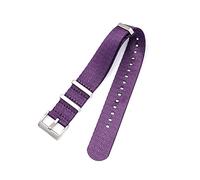 NBCNZCTSAS 20 mm 22 mm 24 mm Cintura di sede in nylon for for NATO Cinturini da orologi for orologi militari cinturini adatti a omega adatto a James Fit for Bond 007(Lila,24mm)