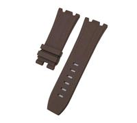 NBCNZCTSAS 28mm 30mm FKM cinturino in gomma fluorurata adatto for AP adatto for Audemars cintura adatto for Piguet adatto for ROYAL OAK OFFSHORE 15710 15703 cinturino orologio braccialetto(Borwn,30MM_