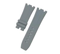 NBCNZCTSAS 28mm 30mm FKM cinturino in gomma fluorurata adatto for AP adatto for Audemars cintura adatto for Piguet adatto for ROYAL OAK OFFSHORE 15710 15703 cinturino orologio braccialetto(Grey,28MM_W
