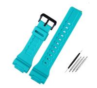 NBCNZCTSAS Accessori for orologi da uomo for cinturino in resina adatti for Casio AQ-S810 AEQ-110 MCW-200H paio sportivo impermeabile cinturino blu rosso bianco(Dumb light blue)