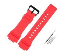 NBCNZCTSAS Accessori for orologi da uomo for cinturino in resina adatti for Casio AQ-S810 AEQ-110 MCW-200H paio sportivo impermeabile cinturino blu rosso bianco(Dumb right red)