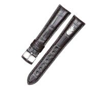 NBCNZCTSAS Adatto for cinturino for orologio in pelle ZENITH Captain Skin, accessori for orologi da uomo in grana di bambù, 20 mm(Dark brown)