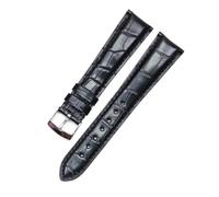 NBCNZCTSAS Adatto for cinturino for orologio in pelle ZENITH Captain Skin, accessori for orologi da uomo in grana di bambù, 20 mm(Schwarz)