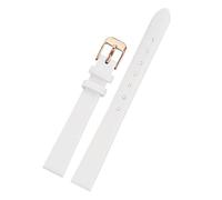 NBCNZCTSAS Adatto for cinturino orologio in pelle for strass Swarovski 5158517/5158972 cinturino orologio da donna a sgancio rapido 12 14mm 16mm 18mm braccialetto(White-rose gold,16mm)