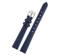 NBCNZCTSAS Adatto for cinturino orologio in pelle for strass Swarovski 5158517/5158972 cinturino orologio da donna a sgancio rapido 12 14mm 16mm 18mm braccialetto(Blue-silver,12mm)