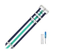 NBCNZCTSAS Adatto for Daniel Adatto for Wellington Adatto for Tissot Adatto for Rolex Water Ghost Adatto for Citizen Adatto for Seiko Cinturino orologio in nylon elastico 18 20 22mm((5) Green,18mm)