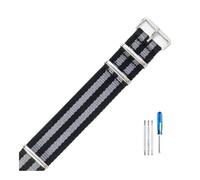 NBCNZCTSAS Adatto for Daniel Adatto for Wellington Adatto for Tissot Adatto for Rolex Water Ghost Adatto for Citizen Adatto for Seiko Cinturino orologio in nylon elastico 18 20 22mm(Black Grey,22mm)