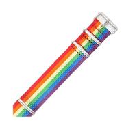 NBCNZCTSAS Adatto for Daniel Adatto for Wellington Adatto for Tissot Adatto for Rolex Water Ghost Adatto for Citizen Adatto for Seiko Cinturino orologio in nylon elastico 18 20 22mm(Rainbow,18mm)