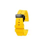 NBCNZCTSAS Adatto for Huawei WATCH3/4Pro Ultimate cinturino GT2/GT3 cinturino for orologio in gomma fluorurata accessori for orologi subacquei da uomo(Yellow black buckle,22mm)