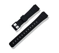 NBCNZCTSAS Band in silicone adatto for Casio Guarda Accessori 16mm 18mm 20mm Donne Uomo Black Sport Diving Gomma Gomma Cinturino in gomma cinturino cinturino(16mm)