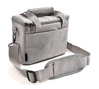 NBCNZCTSAS Borsa a tracolla di modo della borsa della fotocamera Borsa for fotocamera impermeabile della custodia impermeabile adatta for Nikon Fit for Sony Fit for Dslr. Fotocamera e lente(Light Grey