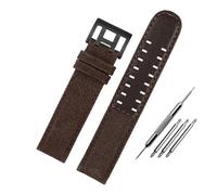 NBCNZCTSAS Bracciale adatto for Hamilton Khaki Fit For Field H760250 H77616533 H70605963 H68201993 Cinturino for orologio in pelle Nylon cinturino for uomo 20 22mm(Brown-black clasp,22mm)