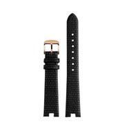 NBCNZCTSAS Bracciale da 12MM 14MM adatto for cinturino for orologio Gucci adatto for GC donna YA141.4 YA141505 cinturino in pelle for tacca di montaggio(Black-rose gold,14mm)