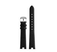 NBCNZCTSAS Bracciale da 12MM 14MM adatto for cinturino for orologio Gucci adatto for GC donna YA141.4 YA141505 cinturino in pelle for tacca di montaggio(Black-silver,14mm)