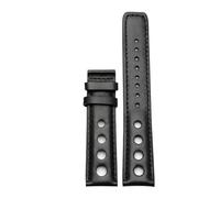 NBCNZCTSAS Bracciale in pelle adatto for Tissot 1853 cinturino sportivo adatto for le corse PRS516 T91 1853 Strato superiore in pelle bovina 20mm adatto for accessori cinturino Chopin(Black-black-no c