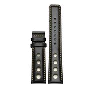 NBCNZCTSAS Bracciale in pelle adatto for Tissot 1853 cinturino sportivo adatto for le corse PRS516 T91 1853 Strato superiore in pelle bovina 20mm adatto for accessori cinturino Chopin(Black-d-no clasp
