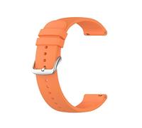 NBCNZCTSAS Cappellino in silicone adatto for Huaami adatto for AmazFit GTS 3 GTS3. Guardia duratura Durabile Fashion Black Woman Woman Uomo Daily Weart Wristband Accessory(Orange silver Button)