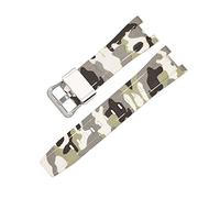 NBCNZCTSAS Cinghie di gomma GST-W300/GST-S110/S100G/GST-W110/W100G Accessori della banda di guardia del braccialetto mimetico Sport adatto for Casio Fit for G-Shock(Camouflage white S)