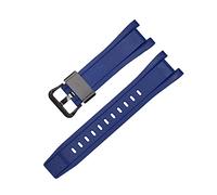 NBCNZCTSAS Cinghie di gomma GST-W300/GST-S110/S100G/GST-W110/W100G Accessori della banda di guardia del braccialetto mimetico Sport adatto for Casio Fit for G-Shock(Dark blue B)