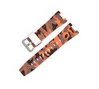 NBCNZCTSAS Cinghie di gomma GST-W300/GST-S110/S100G/GST-W110/W100G Accessori della banda di guardia del braccialetto mimetico Sport adatto for Casio Fit for G-Shock(Camouflage orange S)