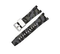 NBCNZCTSAS Cinghie di gomma GST-W300/GST-S110/S100G/GST-W110/W100G Accessori della banda di guardia del braccialetto mimetico Sport adatto for Casio Fit for G-Shock(Camouflage black S)