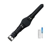 NBCNZCTSAS Cinturini in pelle traspiranti adatti alla pelle adatti for cinturino serie Fossil Ch2564 Ch2565 Ch2891 Ch3051 da 22 mm(Black(LZ)-Black-K8)