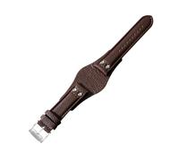NBCNZCTSAS Cinturini in pelle traspiranti adatti alla pelle adatti for cinturino serie Fossil Ch2564 Ch2565 Ch2891 Ch3051 da 22 mm(Brown(LZ)-Steel-K8)