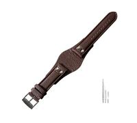 NBCNZCTSAS Cinturini in pelle traspiranti adatti alla pelle adatti for cinturino serie Fossil Ch2564 Ch2565 Ch2891 Ch3051 da 22 mm(Brown(LZ)-Black-K8)