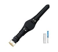 NBCNZCTSAS Cinturini in pelle traspiranti adatti alla pelle adatti for cinturino serie Fossil Ch2564 Ch2565 Ch2891 Ch3051 da 22 mm(Black(LZ)-Golden-K8)