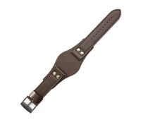 NBCNZCTSAS Cinturini in pelle traspiranti adatti alla pelle adatti for cinturino serie Fossil Ch2564 Ch2565 Ch2891 Ch3051 da 22 mm(Brown(PW)-Black-K8)