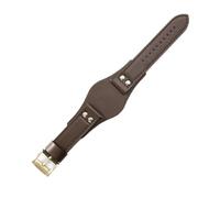 NBCNZCTSAS Cinturini in pelle traspiranti adatti alla pelle adatti for cinturino serie Fossil Ch2564 Ch2565 Ch2891 Ch3051 da 22 mm(Brown(PW)-Golden-K8)