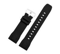 NBCNZCTSAS Cinturino adatto for CASIO PRG-600yb-3 / PRG-650 / PRW-6600 cinturino sportivo in silicone da uomo serie 24mm(Black-silver)