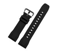 NBCNZCTSAS Cinturino adatto for CASIO PRG-600yb-3 / PRG-650 / PRW-6600 cinturino sportivo in silicone da uomo serie 24mm(Black-black)