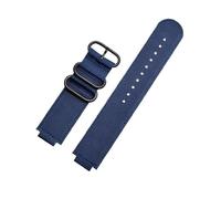 NBCNZCTSAS Cinturino convesso da 16 mm adatto for Casio Fit For G-Shock GM110 GM2100 GA900 GBA-800 GBD-800 GA-800 cinturino for orologio in tela di nylon modificato da uomo(Blue black buckle)