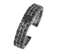NBCNZCTSAS Cinturino da 20 mm adatto for Omega Nero adatto for Rossini adatto for Armani Bracciale universale Cinturino for orologio in ceramica a sgancio rapido Bracciale da uomo e da donna(4-balck-s