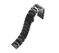 NBCNZCTSAS Cinturino da 20 mm adatto for Omega Nero adatto for Rossini adatto for Armani Bracciale universale Cinturino for orologio in ceramica a sgancio rapido Bracciale da uomo e da donna(1-black)