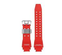 NBCNZCTSAS Cinturino da uomo arancione rosso blu adatto for cinturino in resina Casio GA-1000/GA-1100 GW-A1000/A1100/4000 cinturino in silicone strumenti braccialetto(Red Metal ring)