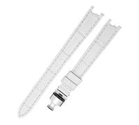 NBCNZCTSAS Cinturino for orologio da donna in pelle di moda 1853 adatto for Tissot T094 adatto for la serie Flamenco T094210 cinturino for orologio cinturino da 12 mm Strumento di invio(B white silver