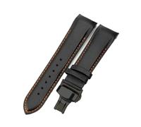 NBCNZCTSAS Cinturino for orologio in pelle adatto for Philippe Aquanaut Tissot 1853 adatto for Couturier T035410a T035617a Accessori cinturino 22 23 24mm(Blackorange-Black-B1,23mm)