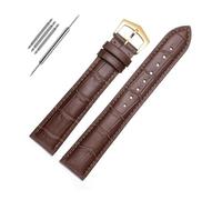 NBCNZCTSAS Cinturino for orologio in pelle adatto for PP Patek Philippe adatto for Grenade 5167Ax 20mm 21mm 22mm Bracciale da donna for cinturino a catena(Brown-gold,21mm)