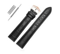 NBCNZCTSAS Cinturino for orologio in pelle adatto for PP Patek Philippe adatto for Grenade 5167Ax 20mm 21mm 22mm Bracciale da donna for cinturino a catena(Black-rosegold,20mm)