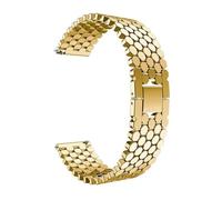 NBCNZCTSAS Cinturino in acciaio inossidabile da 22mm 20mm adatto for Samsung Galaxy Watch 3 45mm Band Gear S3 Active 2 adatto for Huawei Watch braccialetto adatto for Amazfit(Gold,20mm)