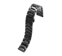 NBCNZCTSAS Cinturino in ceramica 14 16mm 18mm 20mm 21mm 22mm Adatto for Seiko/Adatto for Tissot/Adatto for Armani/Adatto for Citizen/Adatto for Omega/Adatto for Ck Bracciale da uomo e da donna(Schwarz